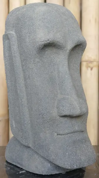Product image of the product “Tiki head, shape stone / carved, handmade, in the sizes from 13cm to 75cm, Antique finish ”